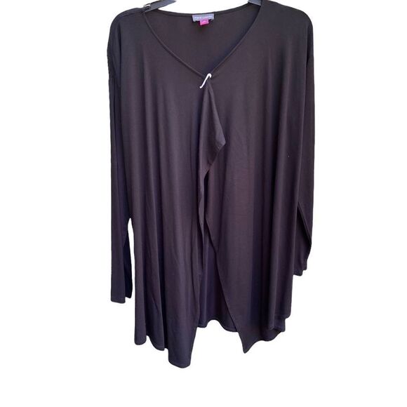 Vince Camuto Black Open Cardigan Swing Sweater Sz M - Picture 1 of 3